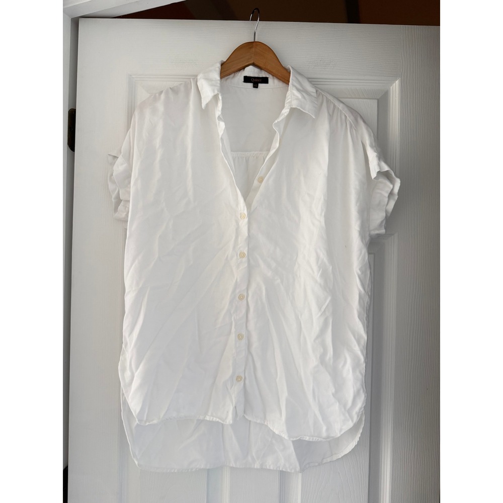 Quince Womens Vintage Camp Shirt Oversized Neutral Cleangirl Minimalist